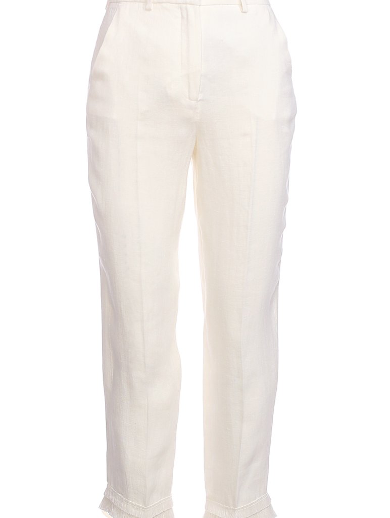 Белые брюки WEEKEND MAX MARA: фото 2 - Invogue