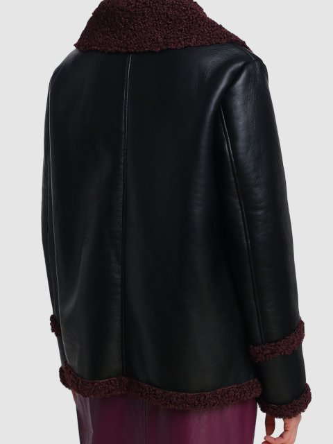 Чёрная дублёнка MARELLA: фото 4 - Invogue