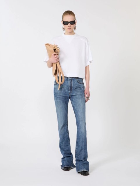 Біла футболка SPORTMAX з бавовни: фото 1 - Invogue