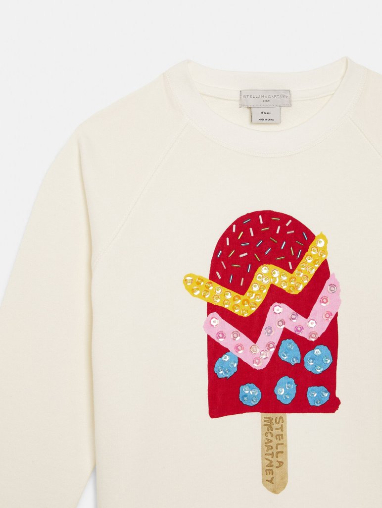 Біла кофта STELLA MCCARTNEY KIDS : фото 1 - Invogue