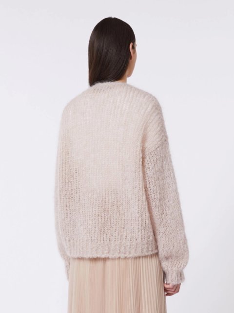 Бежевий кардиган WEEKEND MAX MARA з суміші мохеру: фото 3 - Invogue