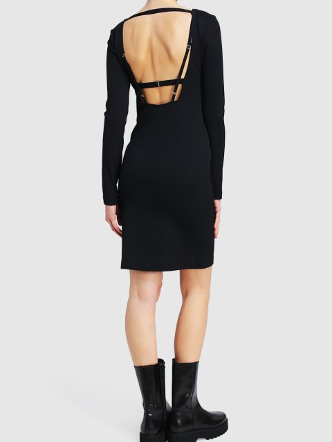 Чёрное платье HELMUT LANG: фото 2 - Invogue