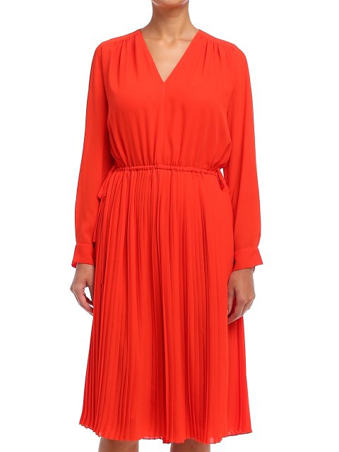 Коралловое платье KENZO: фото 5 - Invogue