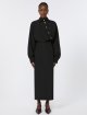Чорна сукня SPORTMAX з асиметричною застібкою: фото 3 - Invogue
