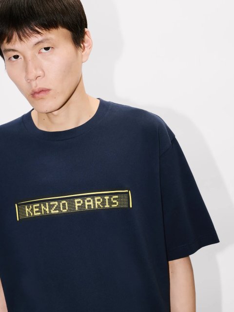 Темно-синя футболка KENZO з бавовни: фото 4 - Invogue