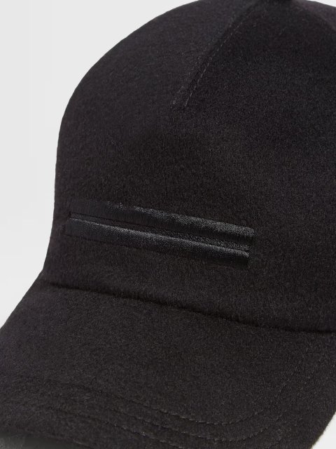 Чорна кепка ZEGNA з кашеміру: фото 1 - Invogue
