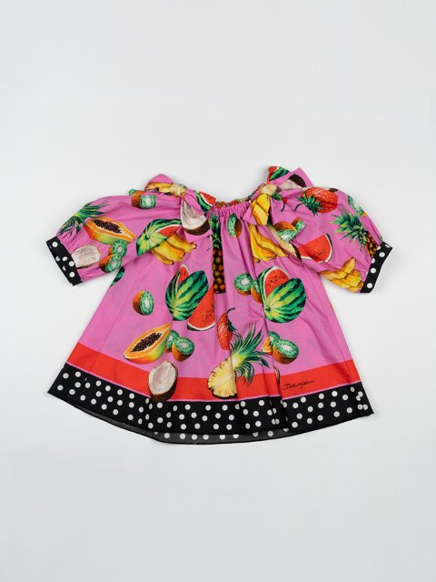 Рожева блуза DOLCE&GABBANA KIDS: фото - Invogue