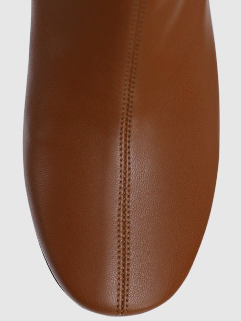 Коричневые сапоги SPORTMAX: фото 3 - Invogue