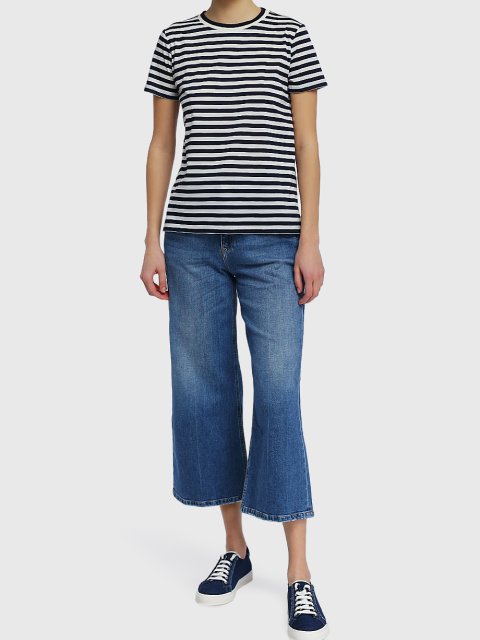 Тёмно-синяя футболка MARELLA: фото 1 - Invogue