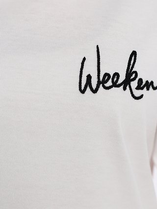 Белая футболка WEEKEND MAX MARA: фото 4 - Invogue