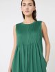 Зелена сукня Weekend Max Mara з бавовни з плісируванням: фото 4 - Invogue