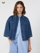 Темно-синя сорочка WEEKEND MAX MARA з бавовняного деніму: фото 4 - Invogue
