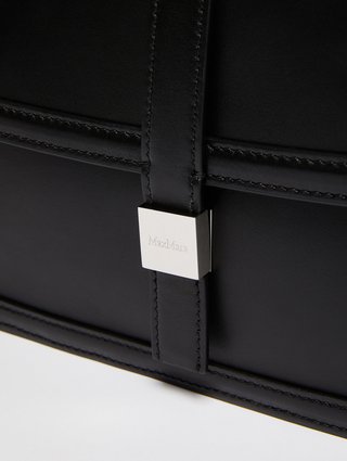 Черная сумочка Max Mara кожаная: фото 5 - Invogue