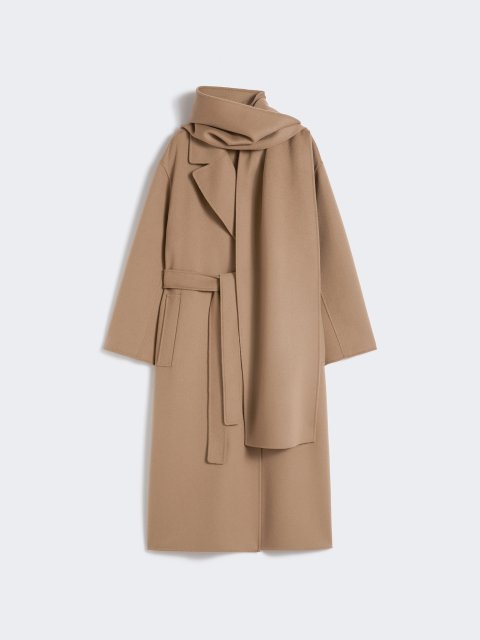 Світло-коричневе пальто MAX MARA з чистої вовни: фото - Invogue