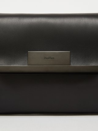 Черная сумка Max Mara из натуральной кожи: фото 3 - Invogue