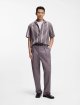 Фиолетовые брюки BOSS из хлопка: фото 1 - Invogue