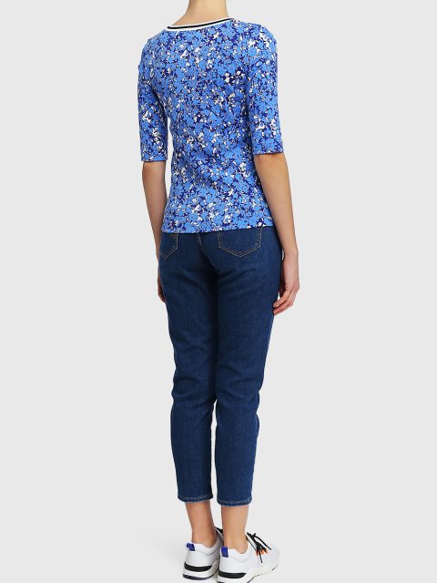 Синяя футболка MARC CAIN: фото 2 - Invogue