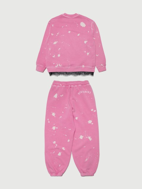 Рожеві кофта, штани DSQUARED KID : фото 1 - Invogue