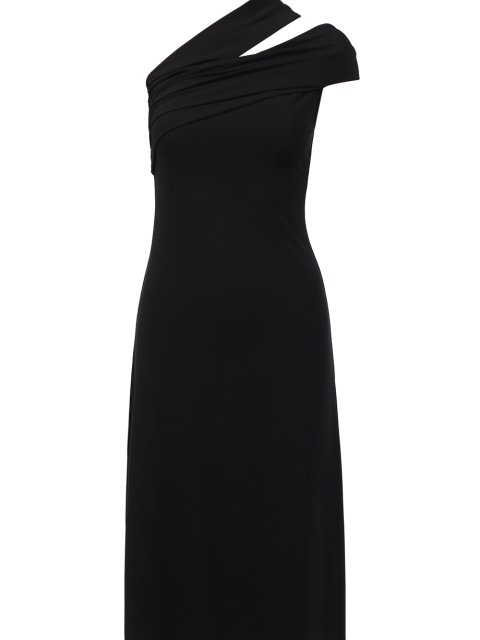 Чёрное платье HELMUT LANG: фото - Invogue