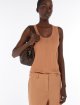 Бежевий топ Weekend Max Mara з віскозної пряжі: фото 4 - Invogue