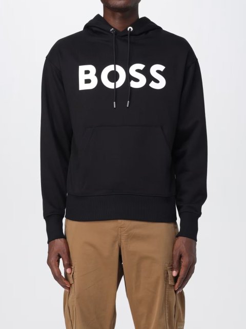 Черное худи BOSS: фото 1 - Invogue