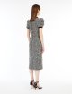 Чорно-біла сукня Max Mara у твідовому стилі: фото 2 - Invogue