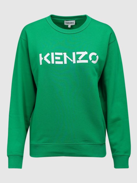 Зелёный свитшот KENZO: фото - Invogue