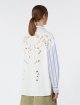Темно-синя сорочка у смужку Weekend Max Mara з бавовни: фото 4 - Invogue