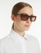 Коричневі окуляри Max Mara котяче око: фото 1 - Invogue
