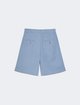 Голубые шорты Weekend Max Mara из льна: фото 1 - Invogue