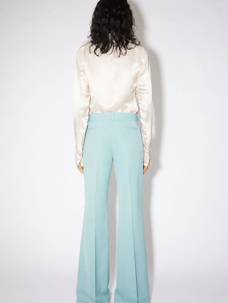 Голубые брюки клеш Acne Studios: фото 2 - Invogue