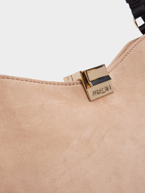 Сумка на плечо из замши телёнка Marc Cain: фото 6 - Invogue