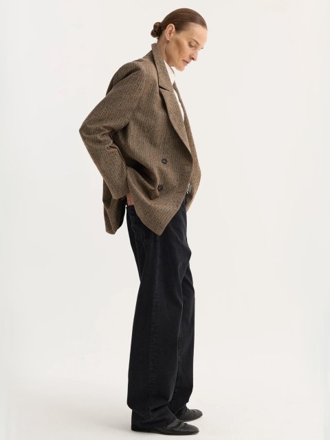 Коричневий жакет Róhe з суміші вовни: фото 3 - Invogue