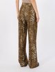 Коричневі брюки Max Mara з шовку з принтом: фото 3 - Invogue
