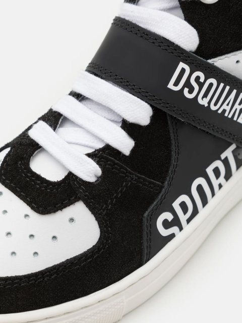 Різнокольорові кеди-хайтопи DSQUARED KID: фото 4 - Invogue
