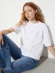 Біла футболка MAX&CO з бавовняного трикотажу: фото 4 - Invogue