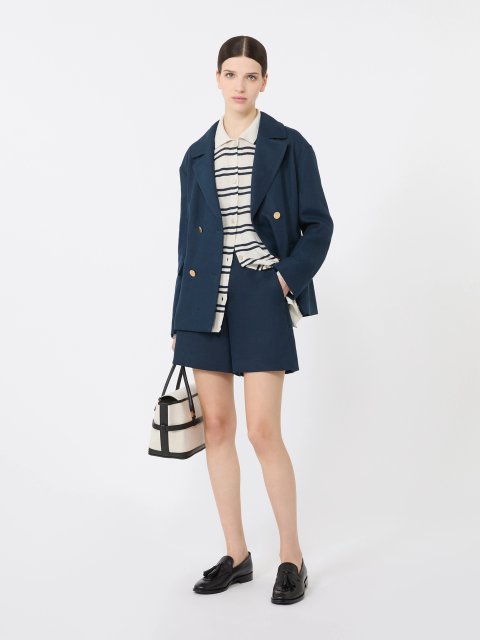 Білий кардиган Max Mara з льону вільного крою: фото 1 - Invogue