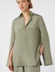Зелена блуза MAX MARA з еластичного шовку: фото 4 - Invogue