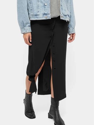 Черная юбка Acne Studios из шелка: фото 1 - Invogue