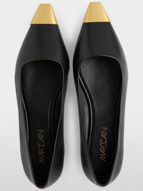 Плоские балетки Marc Cain из кожи козы: фото 3 - Invogue
