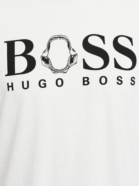 Молочная футболка BOSS: фото 5 - Invogue