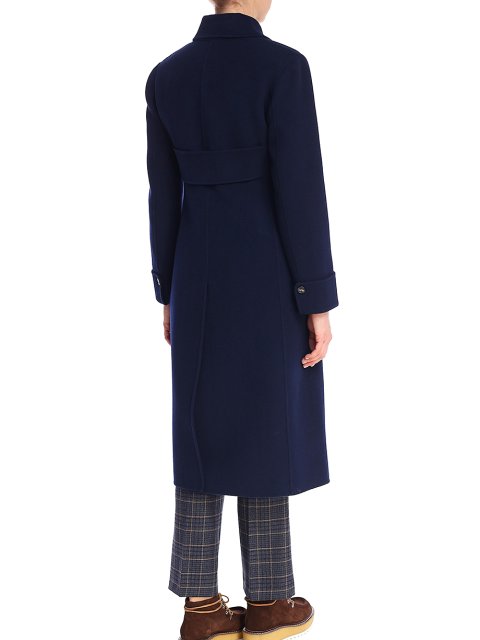Синее  пальто WEEKEND MAX MARA: фото 4 - Invogue