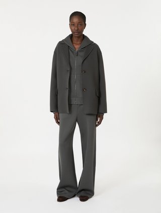 Темно-сірий світшот Max Mara з бавовни та поліестеру: фото 1 - Invogue