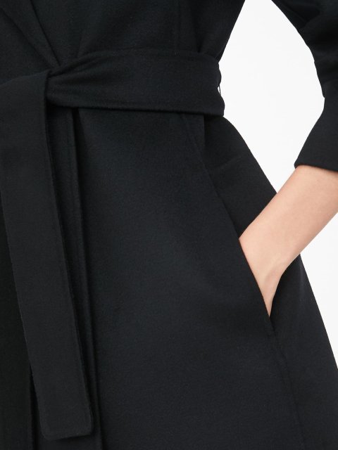 Чорне пальто MAX MARA : фото 3 - Invogue