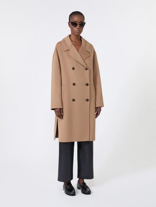 Темно-сині брюки Max Mara з трикотажу та поліестеру: фото 2 - Invogue