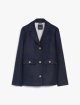 Темно-синій жакет Max Mara з льону: фото - Invogue