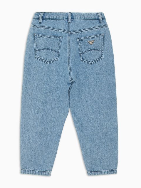 Синие джинсы Emporio Armani хлопчатобумажные: фото 2 - Invogue