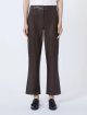 Шоколадные брюки MAX MARA из экокожи: фото 2 - Invogue