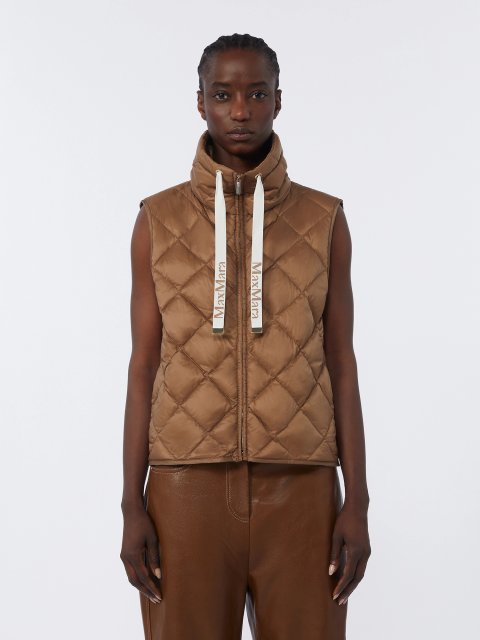 Карамельний жилет MAX MARA стьобаний: фото 2 - Invogue