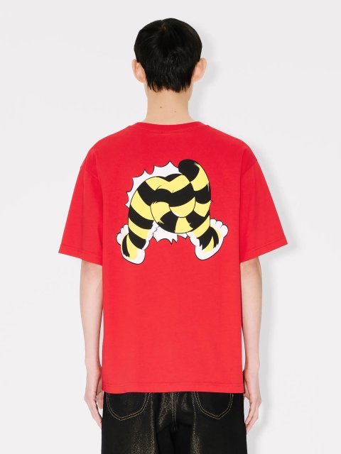 Бордова футболка KENZO з бавовняного трикотажу: фото 3 - Invogue